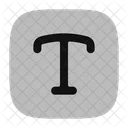 Cuadrado De Texto Texto Tipografia Icon