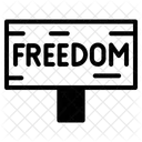 Texto de liberdade  Ícone