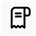 Texto Del Recibo Icon