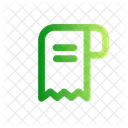 Texto De Recibo Dinero Dolar Icon