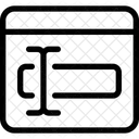 Texto en línea editado  Icono