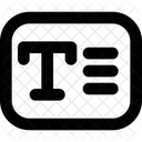Texto Fuente Tipografia Icono