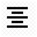 Texto Palavra Alinhamento Ícone