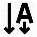 Text Richtung Pfeil Symbol