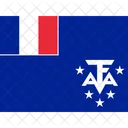 Tf Territoires Australs Francais Drapeaux Iso Icône