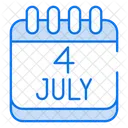 7月のカレンダー  アイコン