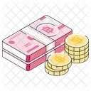 Thai Baht Coins Money Icon