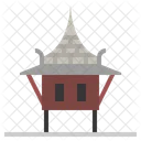 Thailandisches Haus Zuhause Haus Symbol