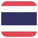 Thailande Drapeau Icône