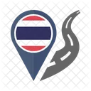 Thailande Drapeau Icône