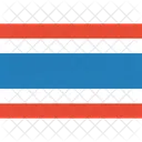 Thailande Drapeau Monde Icône