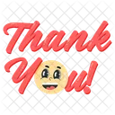 Thank You Lettering Icon