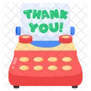 Thank You Lettering Icon