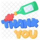 Thank You Lettering Icon