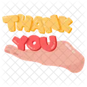 Thank You Lettering Icon