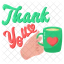 Thank You Lettering Icon