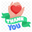 Thank You Lettering Icon
