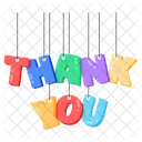 Thank You Lettering Icon