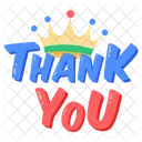 Thank You Lettering Icon