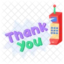 Thank You Lettering Icon