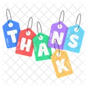 Thank You Lettering Icon