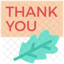 Thank You Board Thank You Decoration Icon