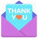 Thank You Card Card Greeting Card Icon