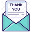 Thank You Note Email Correspondence Icon