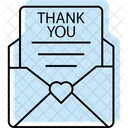 Thank You Notes Color Shadow Thinline Icon Icon