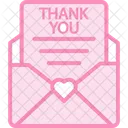 Thank You Notes Duotone Line Icon Icon