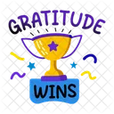 Thanks Gratitude Wins Trophy Icon