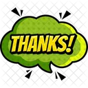 Thanks Speech Bouble Chat Bouble Icon