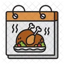 Thanksgiving Dinner Holiday Icon