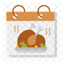 Thanksgiving Dinner Holiday Icon