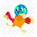 Turkey Cartoon Turkey Stickers Cute Turkey Icon