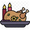 Thanksgiving Feast Turkey Icon