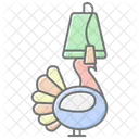 Thanksgiving Turkey Hat Lineal Color Icon Icon