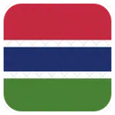 ガンビアの国旗 アイコン