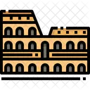 The Colosseum Italy Landmark Icon