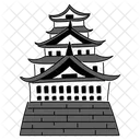 Black Monochrome The Imperial Palace Illustration Landmarks Icons Icon