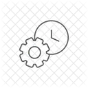 The Movement Of Time Dial Clock Icon