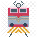 The Passenger Train Railway Transportation Retro Train Icon