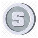 The Sandbox Silver Cryptocurrency Crypto Icon