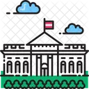 The White House Landmark Mansion Icon