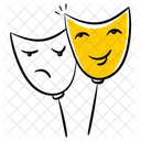 Theater Mask Theater Comedy Mask Icon