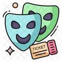 Theater Masks Carnival Masks Flaseface Icon