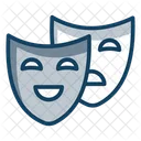 Theatre Masks Comedy Masks Humor Icon