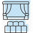 Theater Stage Color Shadow Thinline Icon Icon