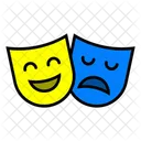 Theatermaske Drama Komodie Symbol
