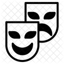 Theatermaske Gesichtsmaske Karnevalsmaske Symbol